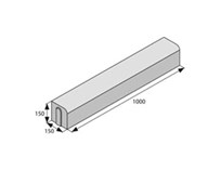 BEST MONO Nájezdový rovný Přírodní výška 150mm